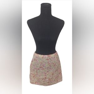 Blue Jasmine Floral Mini Skirt Womens Size Large